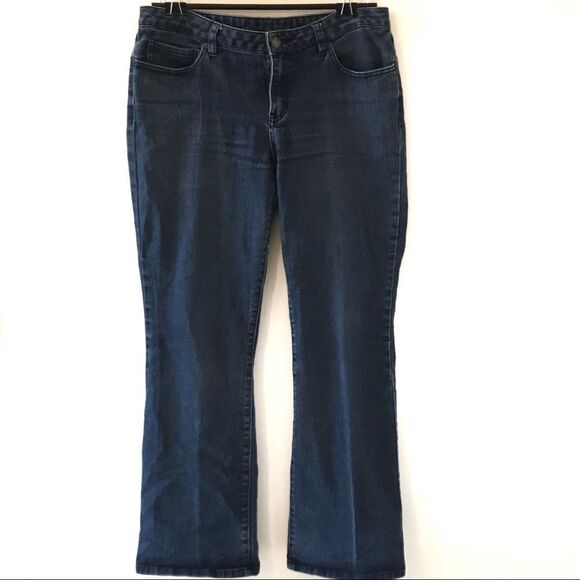 Micheal Kors Dark Wash Flare bottom Jeans - Picture 1 of 5